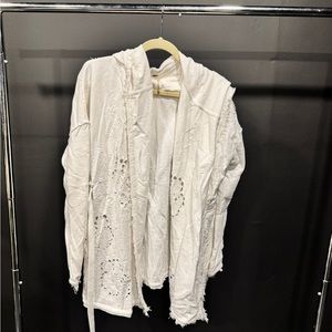 Free People White Teddy Jacket